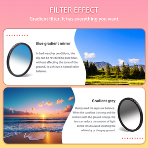 <strong>Zomei</strong> 4PCS Ultra Slim Gradient <strong>Filters</strong> for Photography Gradient <strong>Filters</strong> in Blue Orange Red and Grey for Enhancing Landscape. - Product Image 5