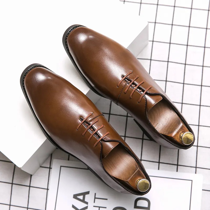Scarpe eleganti da uomo personalizzate & Amp; Scarpe eleganti in vera pelle italiana di lusso di qualità Oxford formali