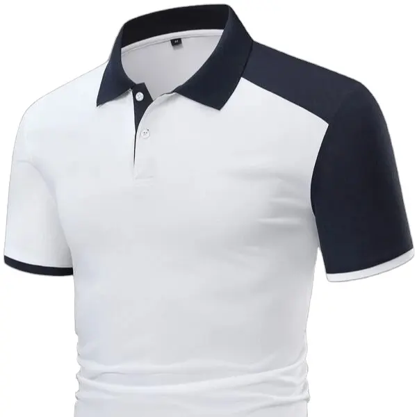 Personalizza il tuo Design Polo manica corta da uomo 100% cotone Quick Dry uomo Golf Polo Tshirt Polo