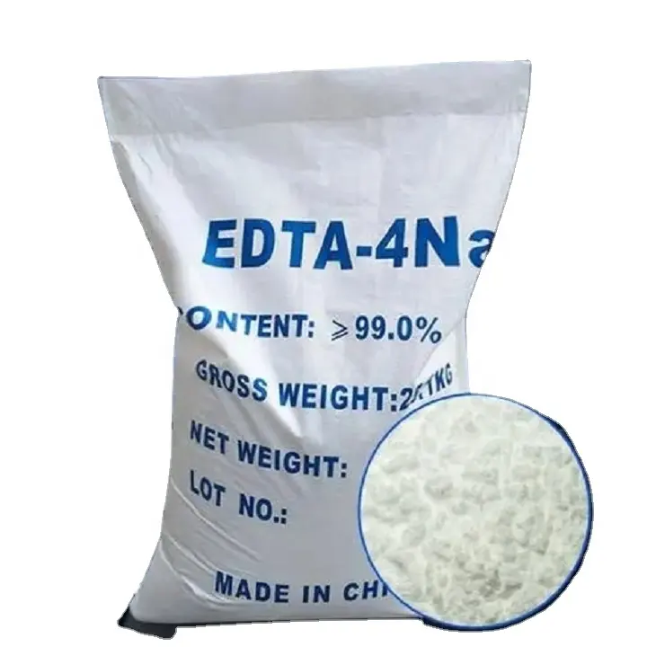 Cristal EDTA 2Na Etilendiamina ácido tetraacético EDTA 4 Na EDTA 3Na CAS 60-00-4 ácido edético/sal orgánica de sodio Trilon