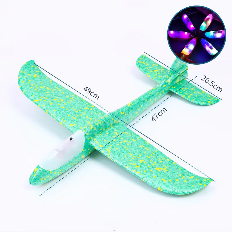 Corpo verde con effetto luminoso - 48 cm - rotazione acrobatica