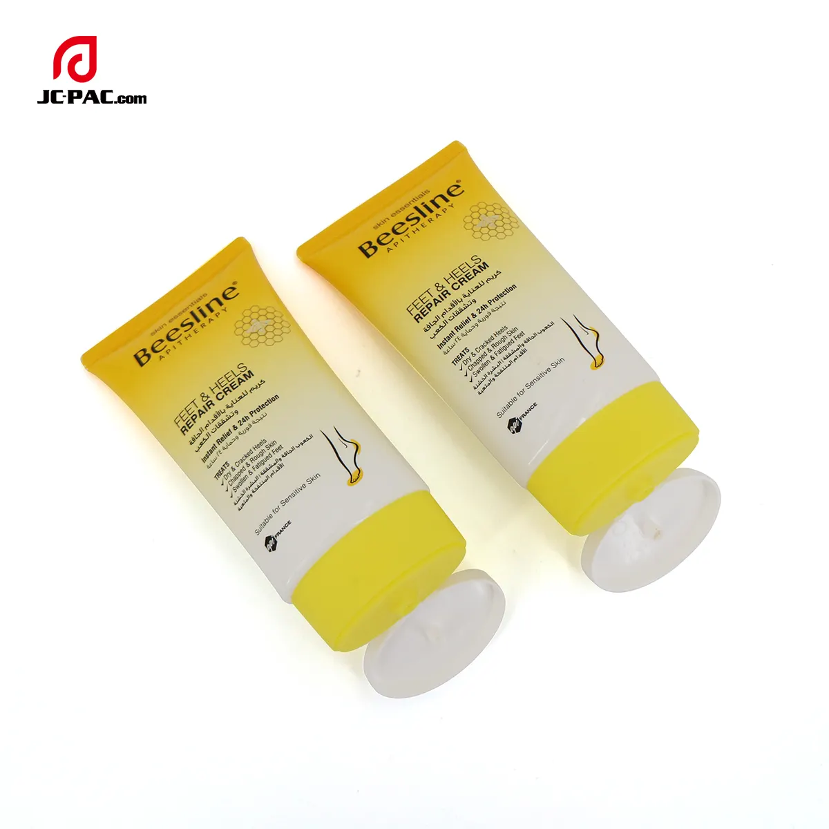 Recyclable Oval Soft Tube With Flip Cap Feet&Heels Repair Cream Cosmetics Plastic Tube Packaging
