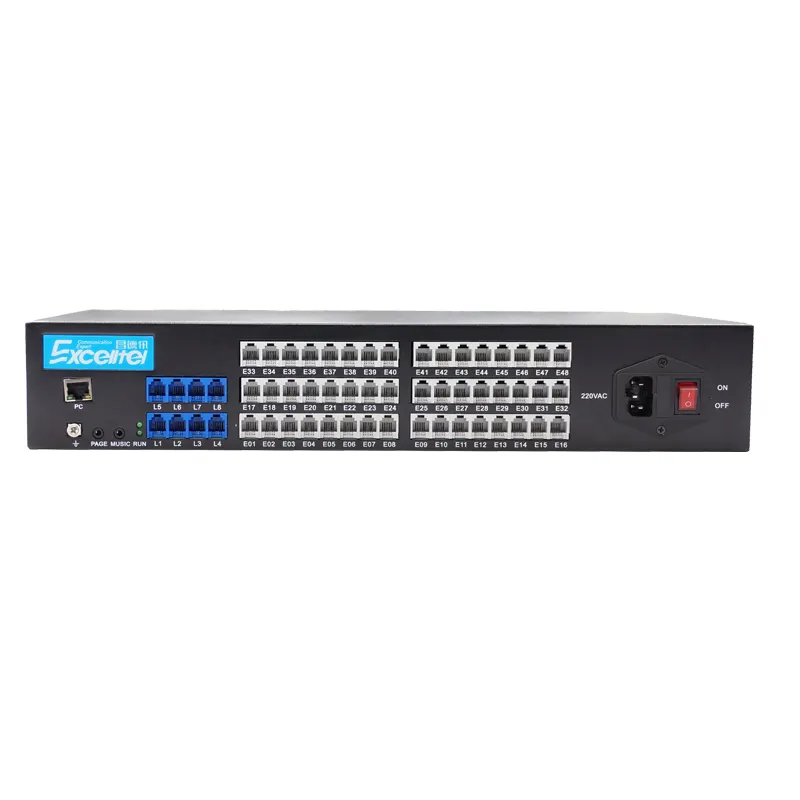 Excelltel Zwarte Intercom Gsm Pabx Pbx Hotel Telefoon Centrale Uitwisseling Systeem TP848-416 Met Gsm Voor Kantoor