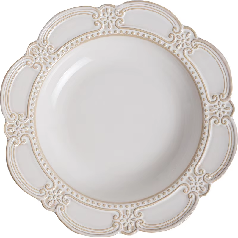 Assiette creuse de 8 pouces (40 pièces/carton)