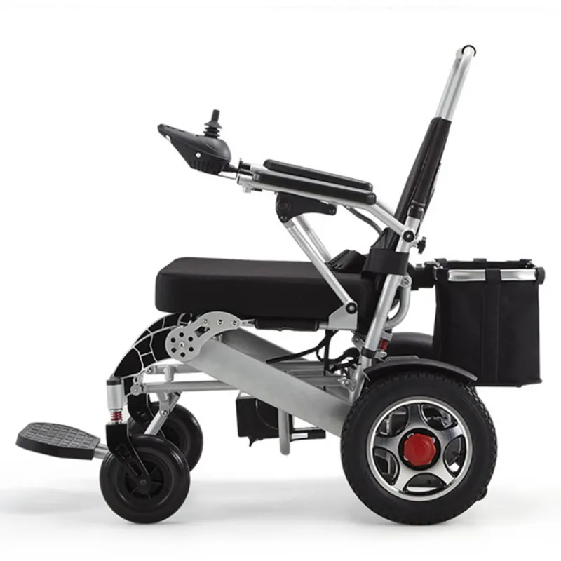 2023 완전 자동 접이식 휴대용 접이식 보행기 노인용 전동 휠체어