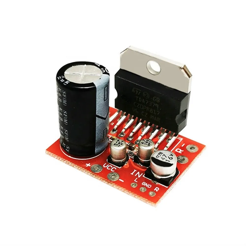 TDA7379 güç amplifikatörü kurulu 2*39W yüksek güç çift kanal stereo mini güç amplifikatörü kurulu DC9V-17.5V