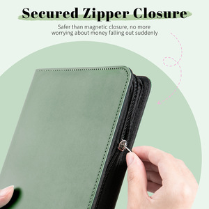 Cross-Border Zipper Spiral Planner 100-Day Money-Saving Challenge Notebook A5/A4 Size Cash Budget Saving Plan <strong>Book</strong> for Gift - Product Image 2