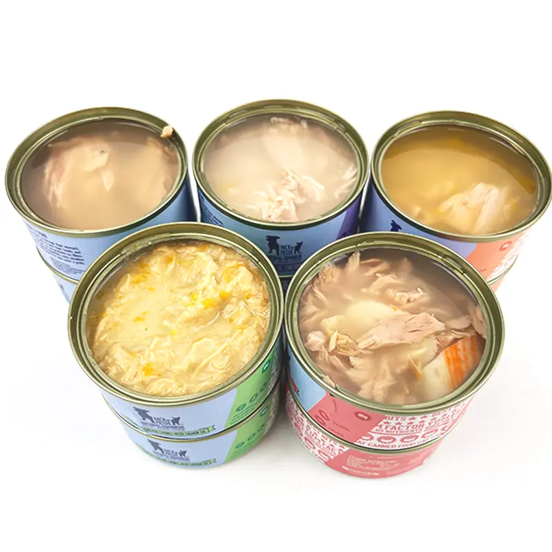 Pet Snack Suppliers Wholesale Cheap Multiflavor 85g Seafood Tuna Flavor Canned Food Wet Cat Food Snack