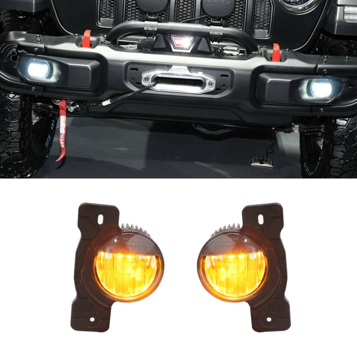 Luz amarilla del parachoques delantero