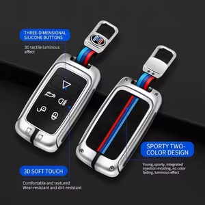 ปลอกหุ้มกุญแจรีโมทรถยนต์คุณภาพสูงสำหรับ Land Rover Range Rover Evoque Jaguar E-PACE XF XJL เคสกุญแจรถ5ปุ่ม - Product Image 2