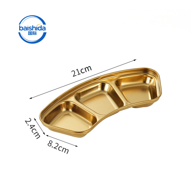 Gold three compartments