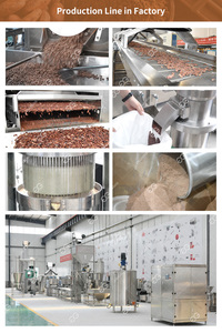 Máquina de fabricación de mantequilla en polvo de cacao de alta capacidad, Control PLC eléctrico, línea de procesamiento de aceite de molienda para tostado de granos de cacao - Product Image 3