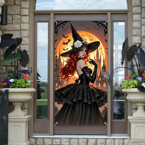 Juxinda Creepy Skeleton tấm thảm treo tường Thêm bầu không khí GOTHIC cho ngôi nhà của bạn hoàn hảo cho trang trí tiệc Halloween - Product Image 1