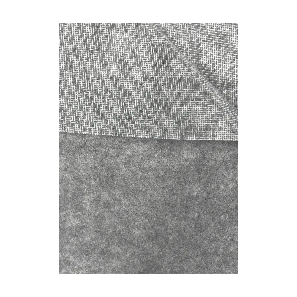 Sản Xuất Bán Buôn Chất Lượng Cao Plaids Grey 100 Polyester Cảm Thấy Cho Nam Giới Phù Hợp Với Không Dệt Vải