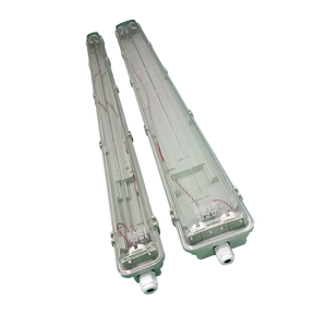 IP65 LED T8 floresan lamba gölge alüminyum profil kabuk plastik T8 tüp kabuk konut Proofwater - Product Image 1