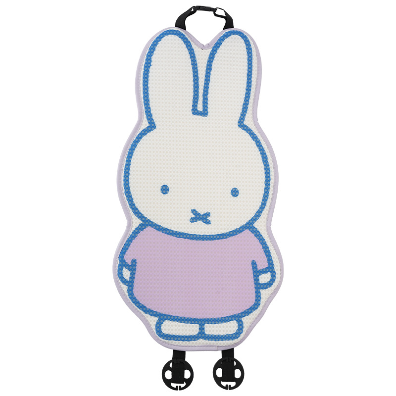 Honeycomb Miffy seat cushion backrest purple