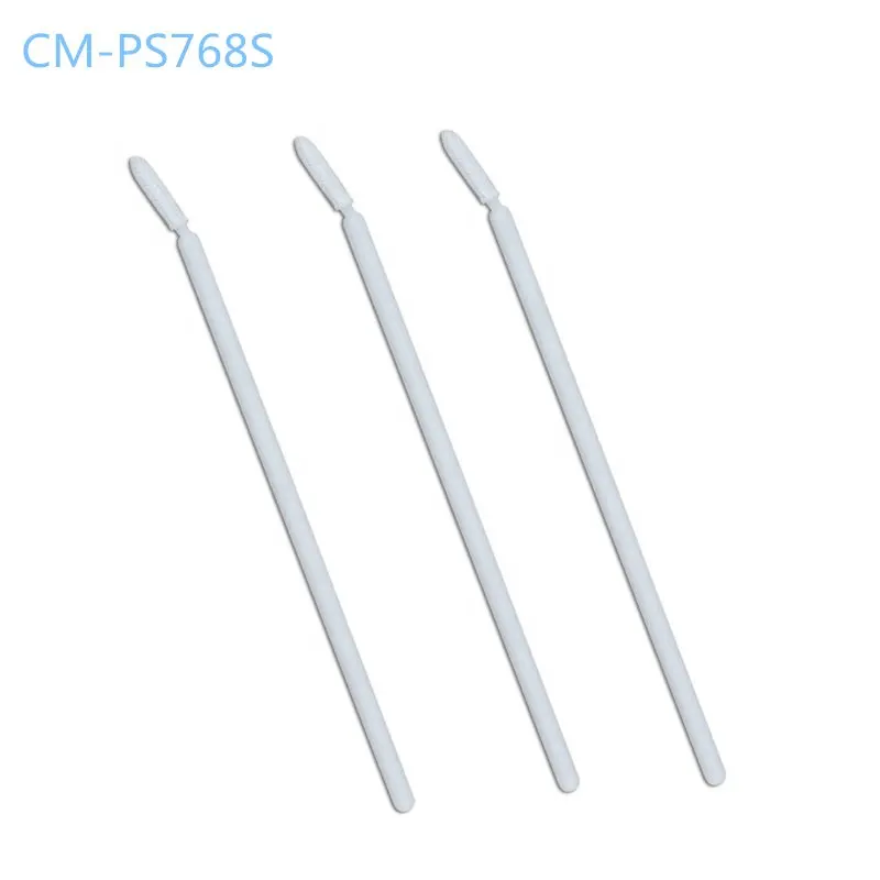 Twisted Tip Dust Free Double Layer Class 100 Sealed Polyester Cloth Head Lint Free Cleanroom Swab Stick