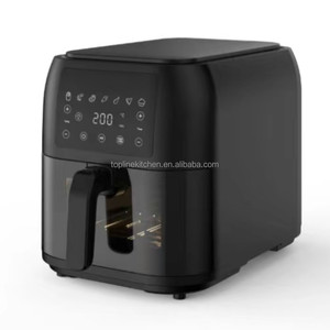 Visuelle Luftfritteuse 6L 7L 8L 9L mit durchsichtigem Fenster intelligente Luftfritteuse digitale 10 Programme elektrische Luftflieger - Product Image 4