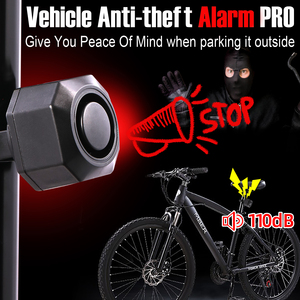 IP65 Waterproof Bike Anti-Thief Alarm System with Remote Motion <strong>Detection</strong> USB-C Charge Low Battery Indicator for Personal <strong>Use</strong> - Product Image 3