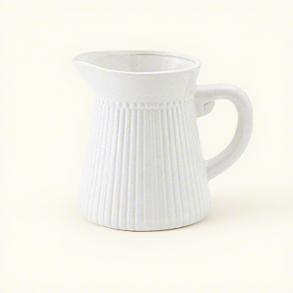 Pot à lait tulipe française blanche