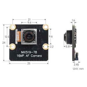 Raspberry Pi Kamera modul 4B 3B Zero IMX519-78 16MP Autofocus Himbeer Pi Kamera modul - Product Image 4