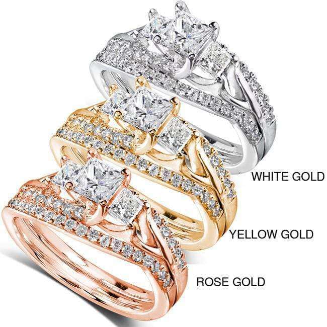 18K yellow/white/rose gold