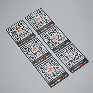 Logotipo de hoja de impresión en color personalizado Datos variables impresos Número de serie Código de barras Código QR Etiqueta adhesiva - Product Image 2