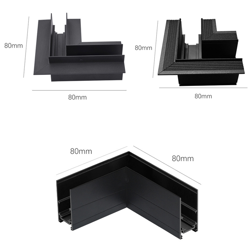 blackHorizontal L corner