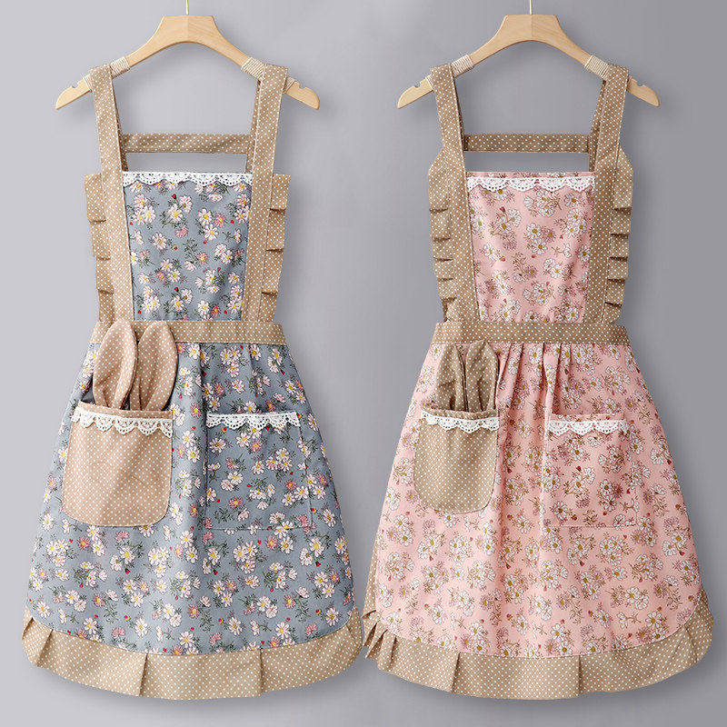Tirantes de algodón estilo princesa rosa y azul.