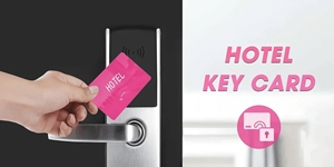 Benutzer definierte umwelt freundliche PVC-RFID-Karte mit schlüssel losem Zugang NFC-Schnitts telle Roter magnetischer QR-Code für sicheren Raum zugang in Motel & Hotel - Product Image 3