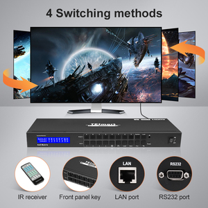 TESmart alta calidad 4X8 HDMI Matrix soporte Quad View HDCP Smart EDID gestión para bar club 4K Matrix Switch HDMI 4 Entrada - Product Image 3