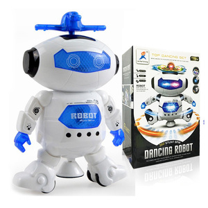 新款<span class=keywords><strong>2025</strong></span>智能太空舞蹈机器人电子步行玩具带音乐灯儿童宇航员玩具圣诞生日礼物