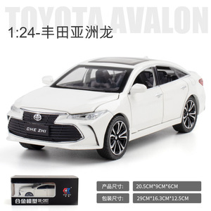 Diecasting1:24 toyo-ta AVALON simülasyon alaşım araba modeli ses ve ışık geri çekme dekoratif koleksiyon metal araba döküm modelleri - Product Image 6