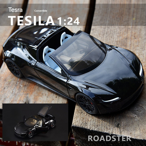 Diecast 1:24 Scale Car <strong>Models</strong> T Loadster Alloy <strong>Model</strong> Car with Sound and Light Pullback Collection Decoration Metal Car Toy - Product Image 2