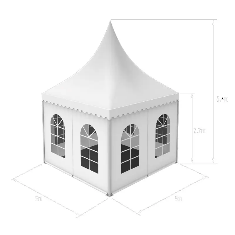Anpassung Outdoor Pagode Zelte PVC Stoff Party Kirche Zirkuszelt für Events Festival große Ausstellung