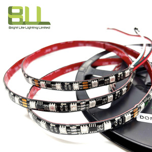 PCB nero WS2811 striscia led IP65 con telecomando RGB 12V indirizzabile pixel 60led luce striscia