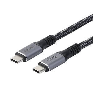 专业USB4电缆通用串行总线C Gen3带迅雷3 20Gbps 5A100w PD相机快速充电编织屏蔽聚氯乙烯护套 - Product Image 3