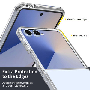 定制豪华二合一保护翻盖适用于三星Z Flip 7跨境防刮透明外壳防震 - Product Image 4