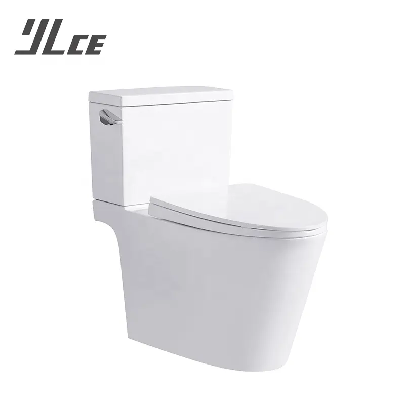 Articoli sanitari in ceramica Water Closet WC colore bianco due pezzi servizi igienici sifonici da bagno