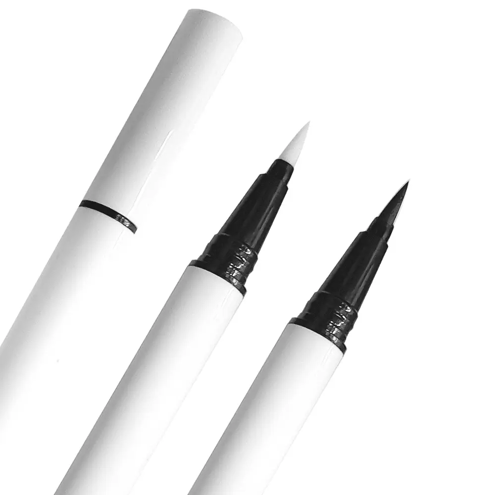 Pensil lem Eyeliner magnetik kustom pena lem Gel bulu mata pensil garis Label pribadi pensil magnetik Eyeliner putih bening