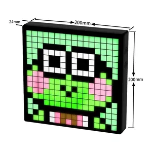 Display a LED Pixel luce notturna intelligente controllo APP schermo programmabile animazione testo fatto da te cornice di luce notturna regalo decorazione per la casa - Product Image 5