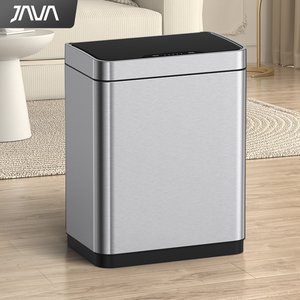 Cubo de basura Rectangular de 50L/13 galones con Sensor, cubo de basura de cocina abierto de acero inoxidable 410 - Product Image 5