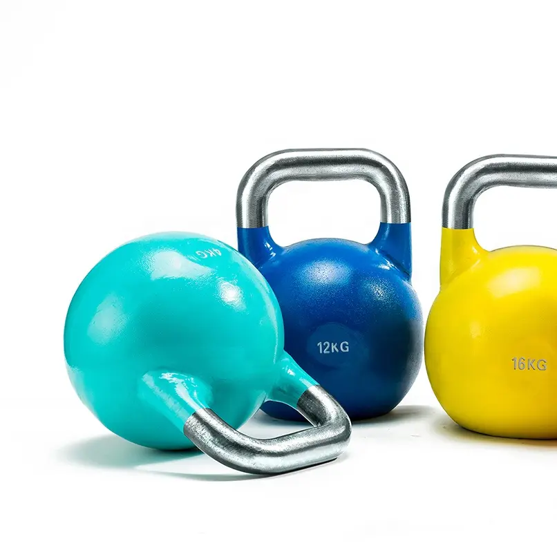 Stahl wettbewerb Kettle bell Bunte Wettkampf Kettle bell für Fitness studio