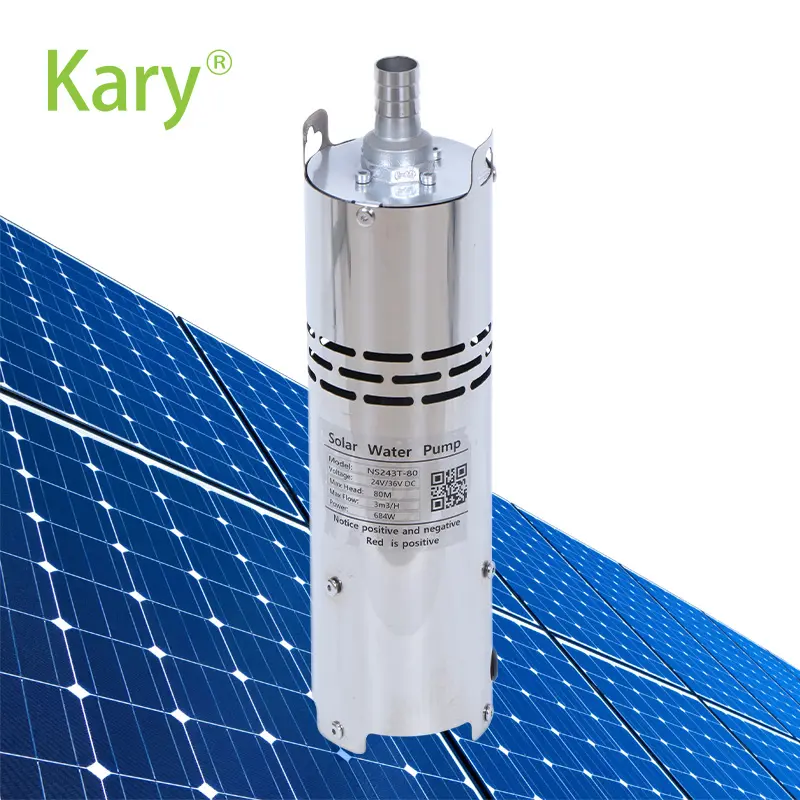 Kary Max Lift 120M 3000l/H 24V Lage Druk Diep Goed Solar Dc Onderwaterpomp Voor Irrigatie NS243T-120