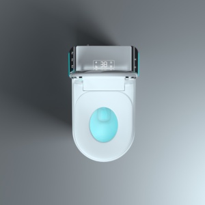 Vitreous China <strong>Toilet</strong> for Home Smart <strong>Toilets</strong> With Voice Control - Product Image 4