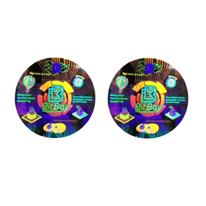 Impresión de Color personalizado un tiempo 3D holograma láser Etiqueta de código QR sello de seguridad Etiqueta de embalaje - Product Image 2