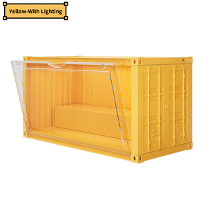 New Container Design 2 Layers Display <strong>Box</strong> Plastic <strong>Toy</strong> Storage <strong>Box</strong> with Light - Product Image 4