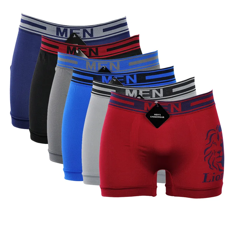 Novo design de 2023 De Malha de impressão leão boxers para homens de alta qualidade dos homens sem costura cuecas boxer HOMENS cueca A0467