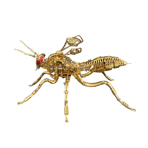 Metal makineleri 3D bulmaca Wasp DIY oyuncak modeli zanaat dekorasyon el yapımı montaj Wasp modeli ekran hediye yetişkin 3D bulmaca hediye - Product Image 1