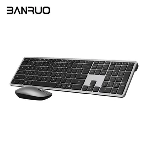 Teclado multidispositivo ultrafino recargable por Bluetooth de modo dual para Mac Scissors Silent 2,4G teclado y ratón inalámbricos - Product Image 2